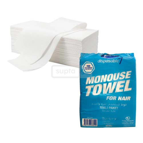 ერთჯერადი თმის პირსახოცი 40*80სმ 100ც ინდვიდუალურად შეფუთული